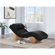Meridian Furniture Marcella Black Polyester Chaise Lounge
