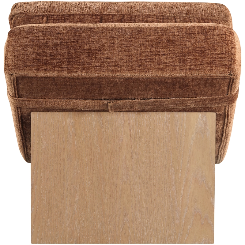 Meridian Furniture Marcella Cognac Polyester Chaise Lounge