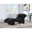 Meridian Furniture Marcella Black Polyester Chaise Lounge