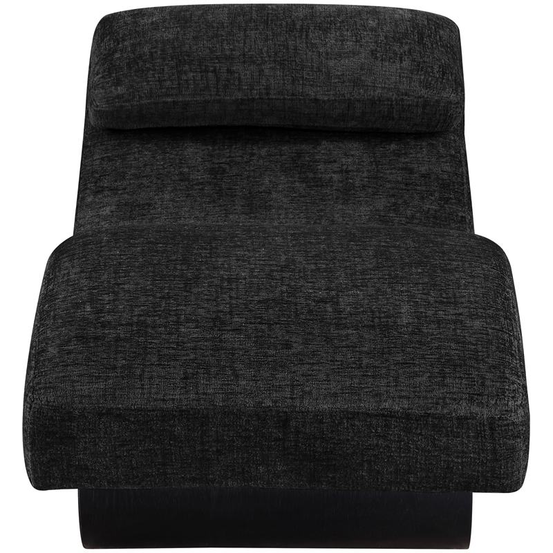 Meridian Furniture Marcella Black Polyester Chaise Lounge