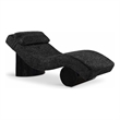 Meridian Furniture Marcella Black Polyester Chaise Lounge