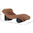 Meridian Furniture Marcella Cognac Polyester Chaise Lounge