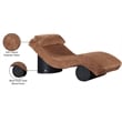 Meridian Furniture Marcella Cognac Polyester Chaise Lounge
