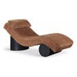 Meridian Furniture Marcella Cognac Polyester Chaise Lounge