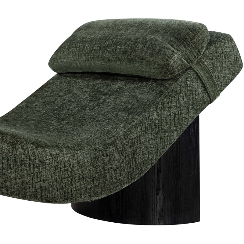 Meridian Furniture Marcella Green Polyester Chaise Lounge