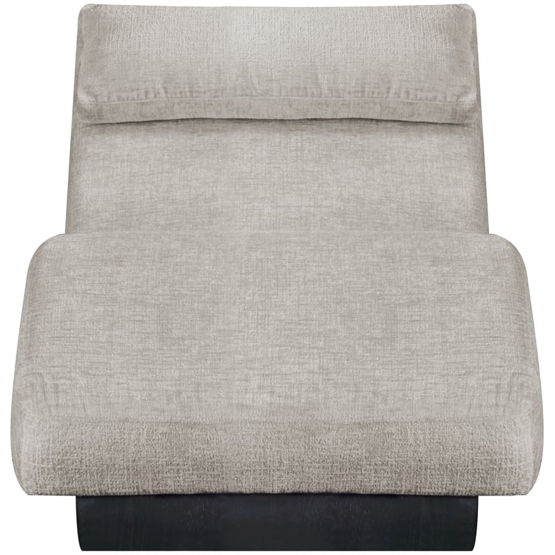 Meridian Furniture Marcella Grey Polyester Chaise Lounge
