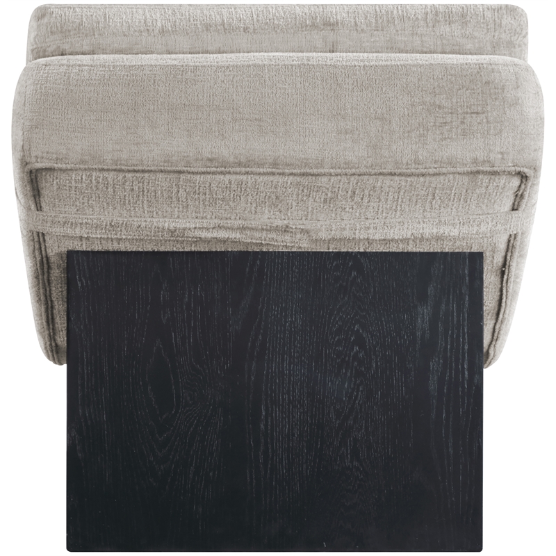 Meridian Furniture Marcella Grey Polyester Chaise Lounge