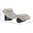 Meridian Furniture Marcella Grey Polyester Chaise Lounge