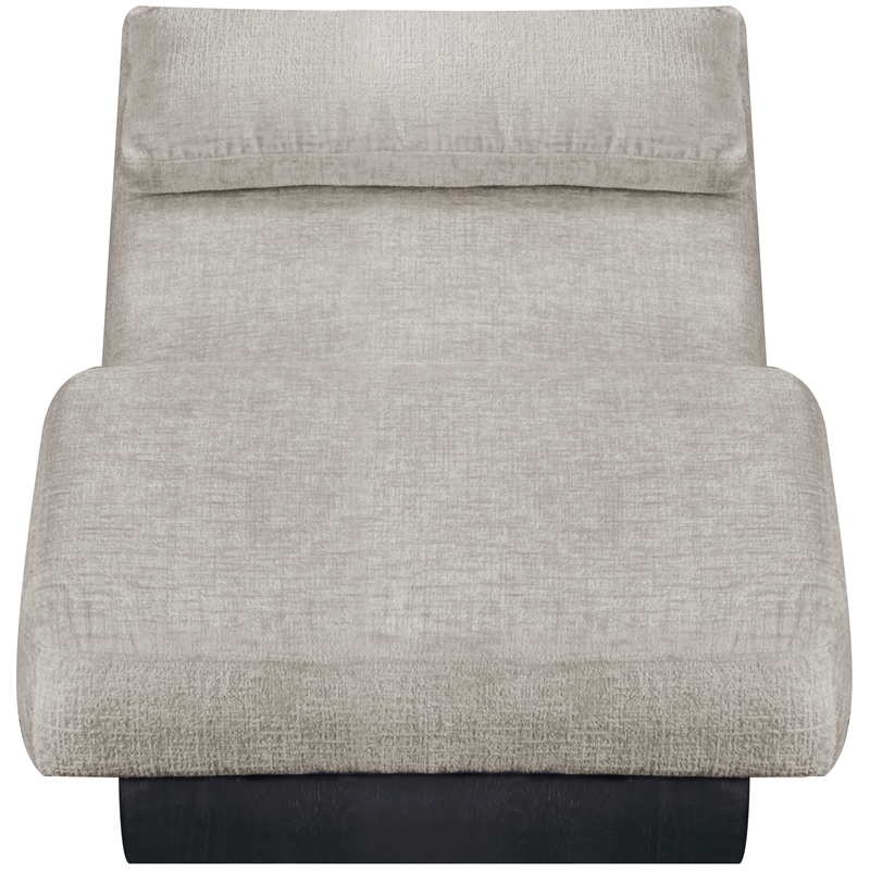 Meridian Furniture Marcella Grey Polyester Chaise Lounge