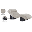 Meridian Furniture Marcella Grey Polyester Chaise Lounge