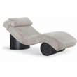 Meridian Furniture Marcella Grey Polyester Chaise Lounge