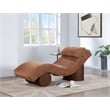 Meridian Furniture Marcella Cognac Polyester Chaise Lounge