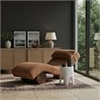 Meridian Furniture Marcella Cognac Polyester Chaise Lounge