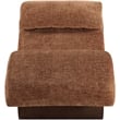 Meridian Furniture Marcella Cognac Polyester Chaise Lounge
