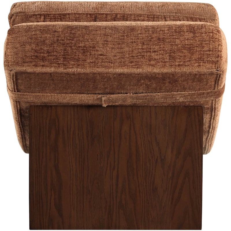 Meridian Furniture Marcella Cognac Polyester Chaise Lounge
