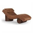 Meridian Furniture Marcella Cognac Polyester Chaise Lounge