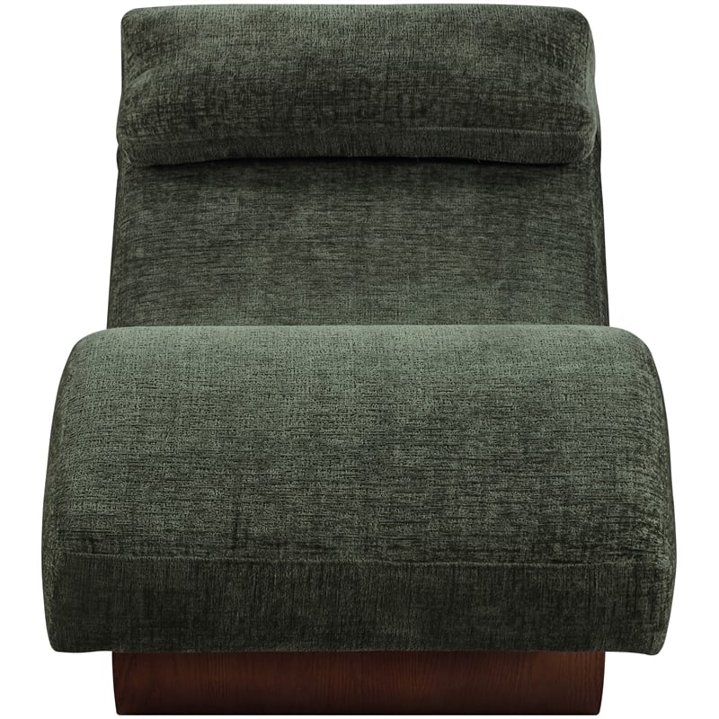 Meridian Furniture Marcella Green Polyester Chaise Lounge
