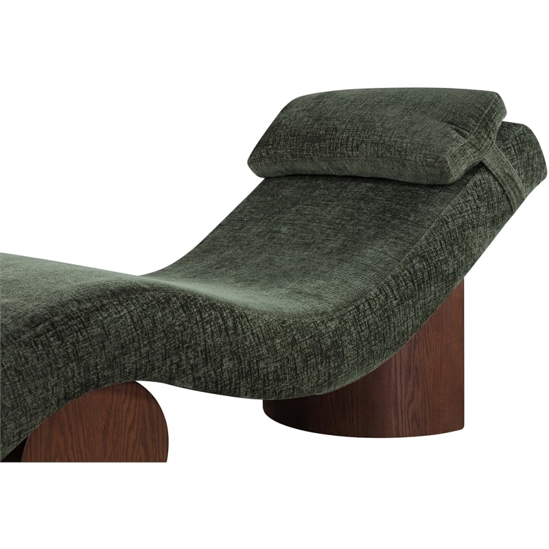 Meridian Furniture Marcella Green Polyester Chaise Lounge