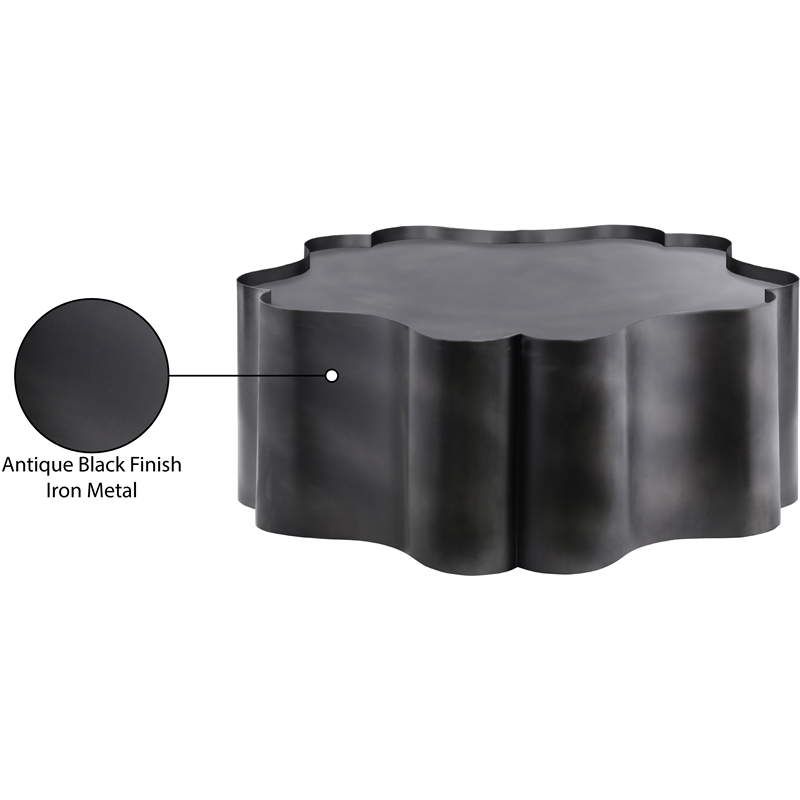 Meridian Furniture Eloise Black Iron Coffee Table