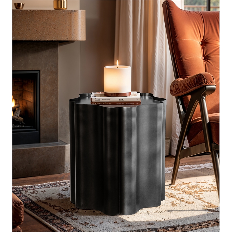 Meridian Furniture Eloise Black Iron End Table