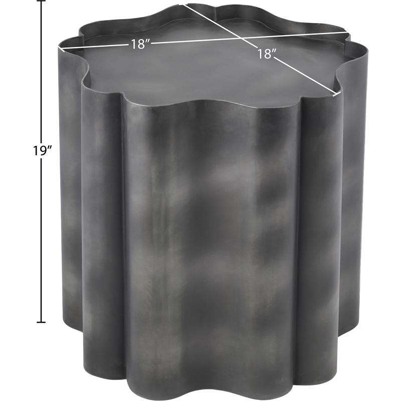 Meridian Furniture Eloise Black Iron End Table