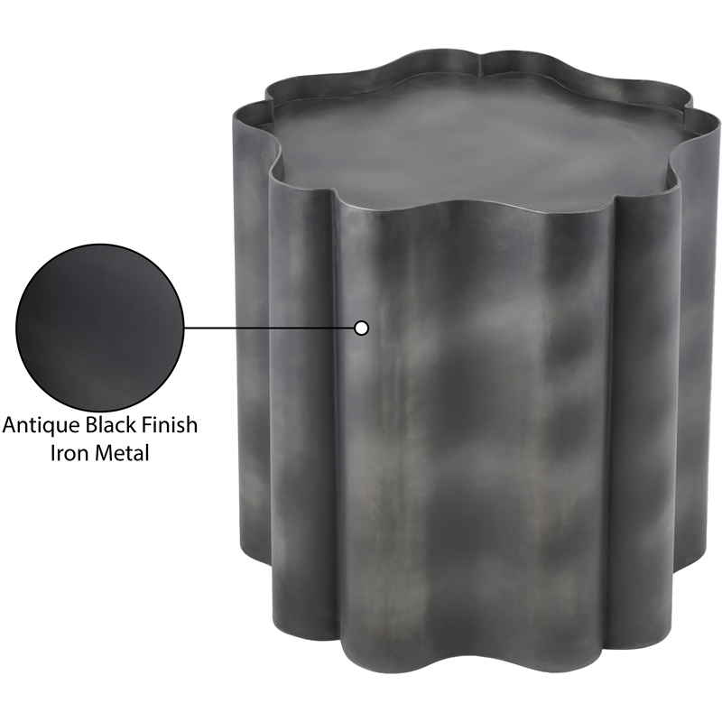 Meridian Furniture Eloise Black Iron End Table