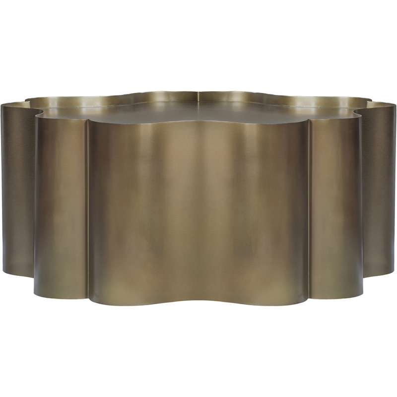 Meridian Furniture Eloise Brass Iron Coffee Table