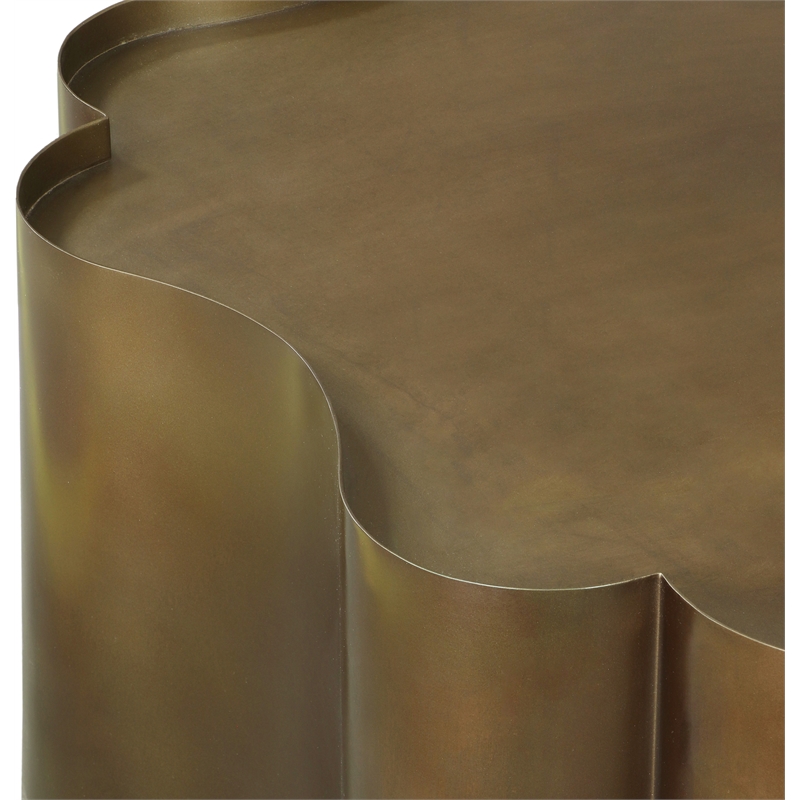 Meridian Furniture Eloise Brass Iron Coffee Table