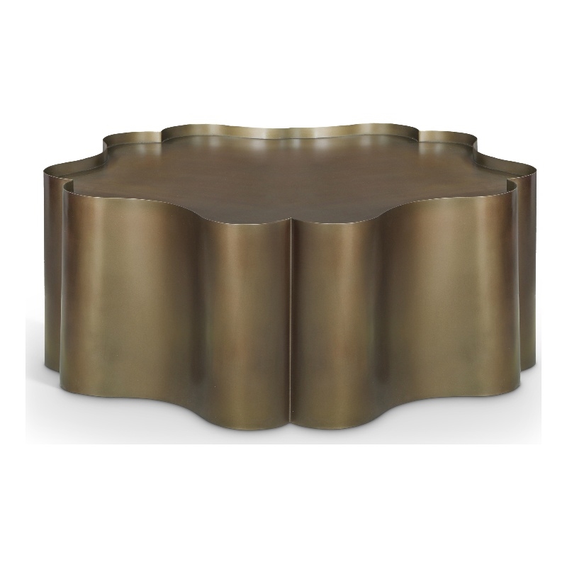 Meridian Furniture Eloise Brass Iron Coffee Table