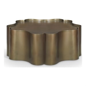 Meridian Furniture Eloise Brass Iron Coffee Table