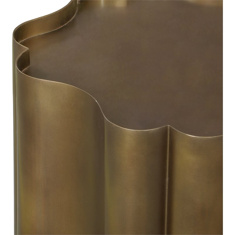 Meridian Furniture Eloise Brass Iron End Table