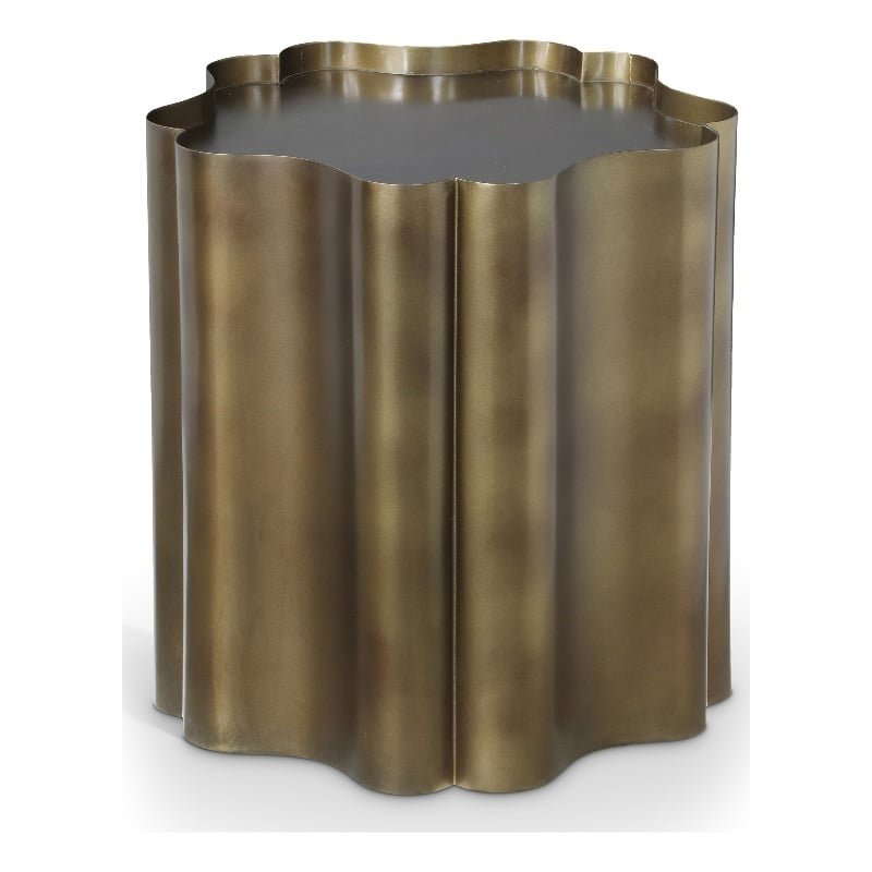 Meridian Furniture Eloise Brass Iron End Table