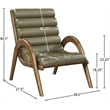 Meridian Furniture Randal Olive Vegan Leather Accent Chair