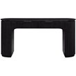 Meridian Furniture Astrid Black Rubberwood Oak Veneer Desk