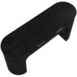 Meridian Furniture Astrid Black Rubberwood Oak Veneer Desk