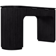 Meridian Furniture Astrid Black Rubberwood Oak Veneer Desk