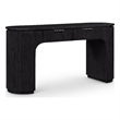 Meridian Furniture Astrid Black Rubberwood Oak Veneer Desk