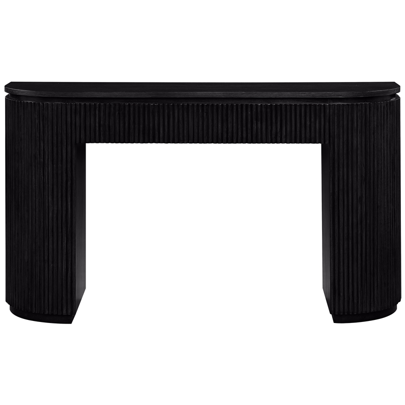 Meridian Furniture Astrid Black Rubberwood Oak Veneer Console Table