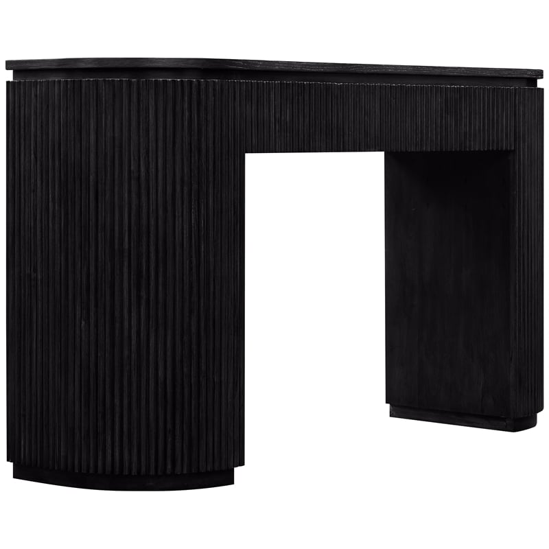 Meridian Furniture Astrid Black Rubberwood Oak Veneer Console Table