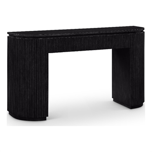 Meridian Furniture Astrid Black Rubberwood Oak Veneer Console Table