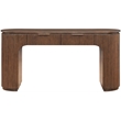 Meridian Furniture Astrid Brown Rubberwood Oak Veneer Desk