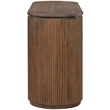 Meridian Furniture Astrid Brown Rubberwood Oak Veneer Desk