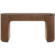 Meridian Furniture Astrid Brown Rubberwood Oak Veneer Desk