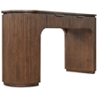 Meridian Furniture Astrid Brown Rubberwood Oak Veneer Desk