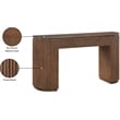 Meridian Furniture Astrid Brown Rubberwood Oak Veneer Console Table