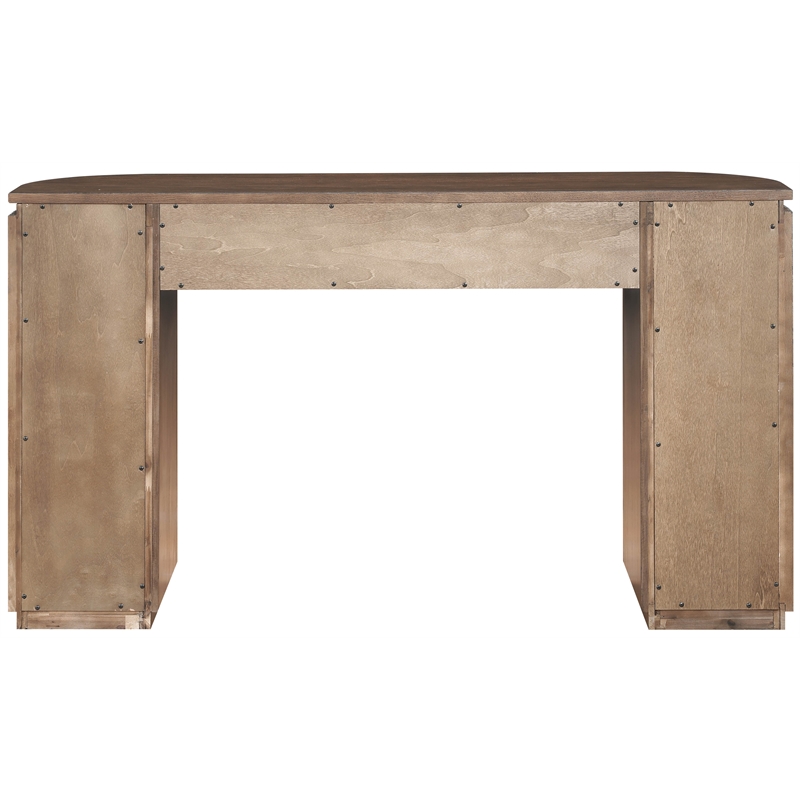 Meridian Furniture Astrid Brown Rubberwood Oak Veneer Console Table