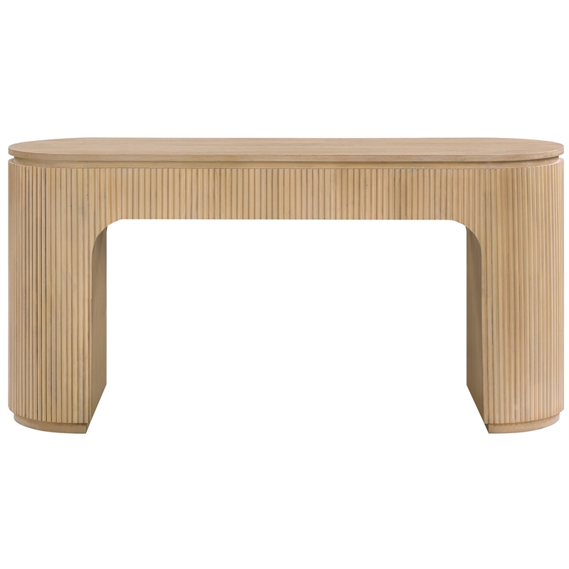 Meridian Furniture Astrid Natural Rubberwood Oak Veneer Desk
