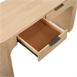 Meridian Furniture Astrid Natural Rubberwood Oak Veneer Desk