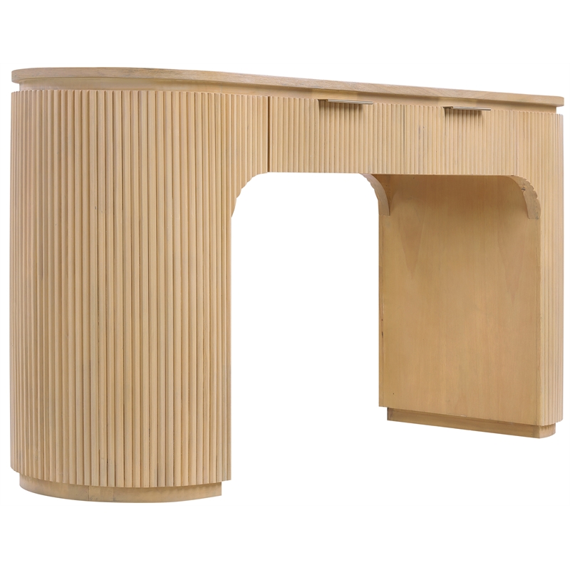 Meridian Furniture Astrid Natural Rubberwood Oak Veneer Desk