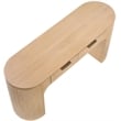 Meridian Furniture Astrid Natural Rubberwood Oak Veneer Desk